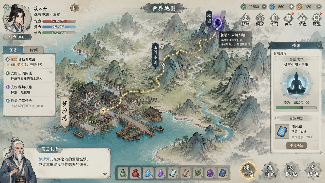 谪仙索欢录 操作界面 画面 1